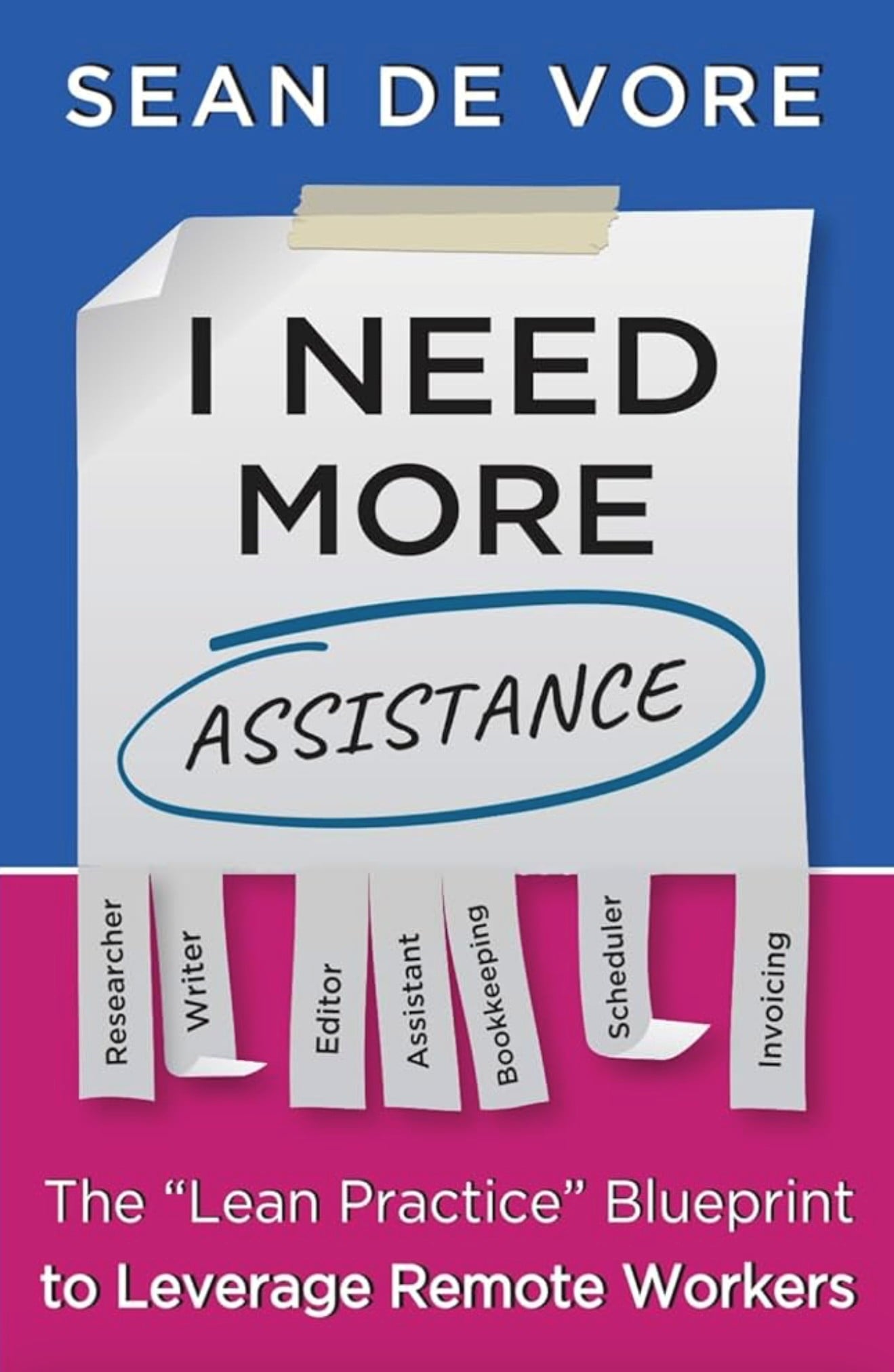 I need more assistance - a book written by Sean De Vore